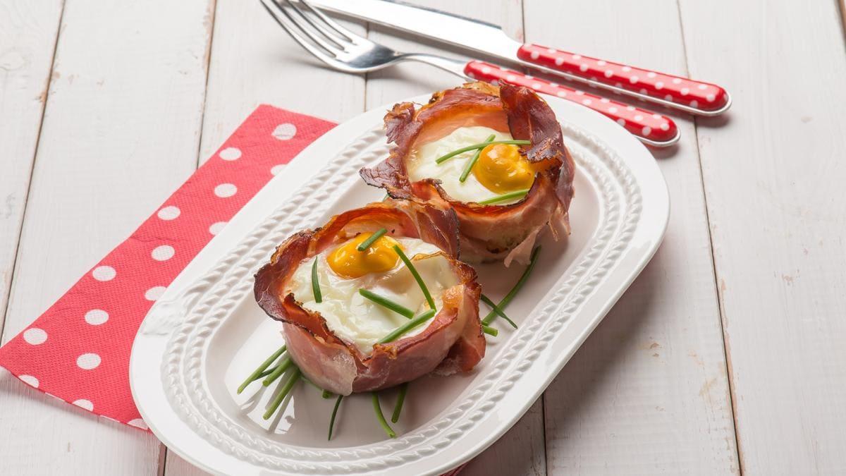 Ei im speckmantel im Airfryer