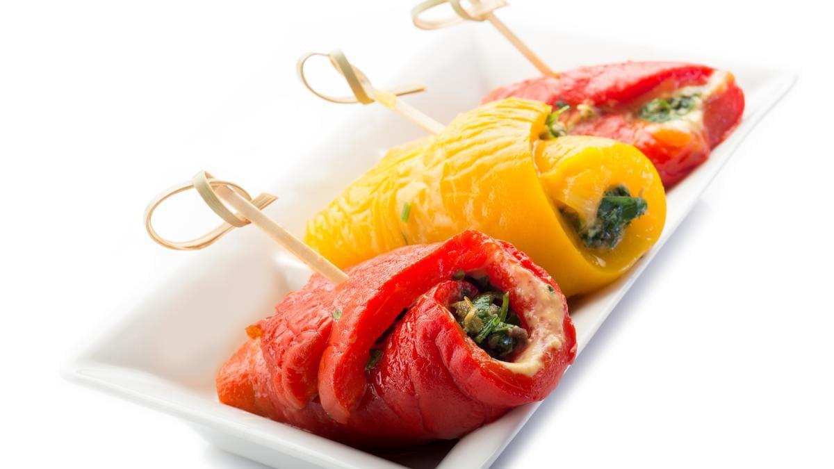 Gefüllte paprika mit thunfisch im Airfryer