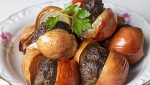 Gefüllte zwiebeln im Airfryer