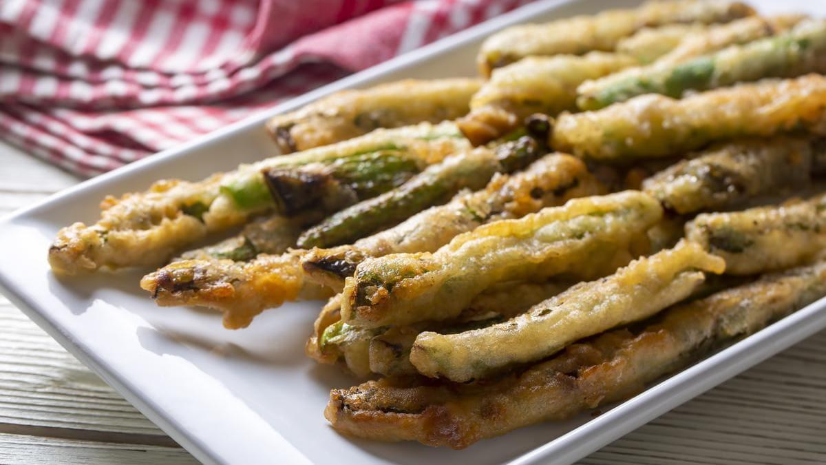 Panierter spargel im Airfryer